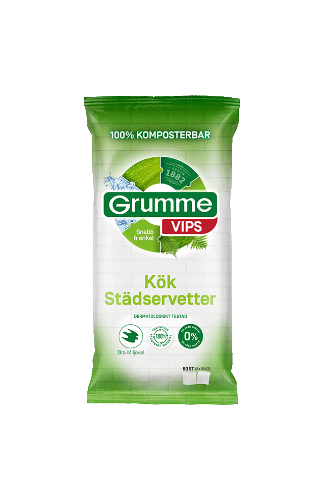 Grumme städservetter kök