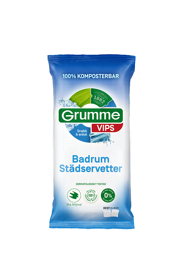 Grumme städservetter badrum